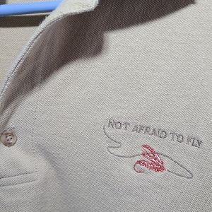 "Not afraid to fly" Fly fishing shirt